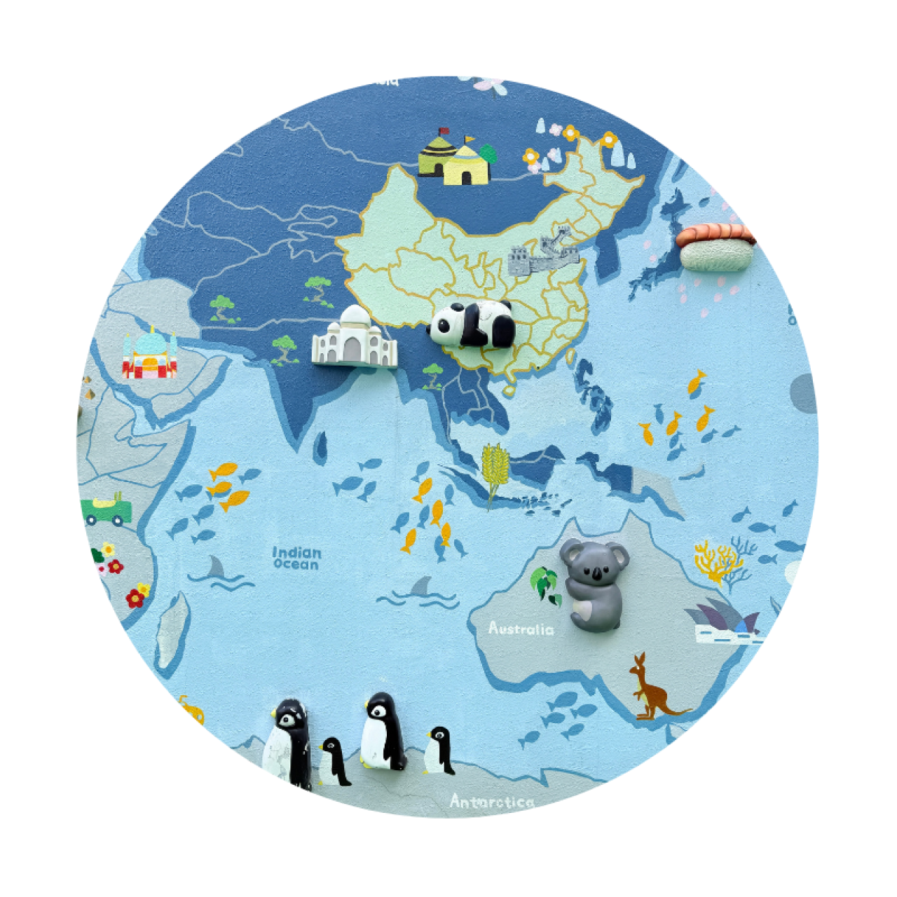 大千世界互動地圖牆